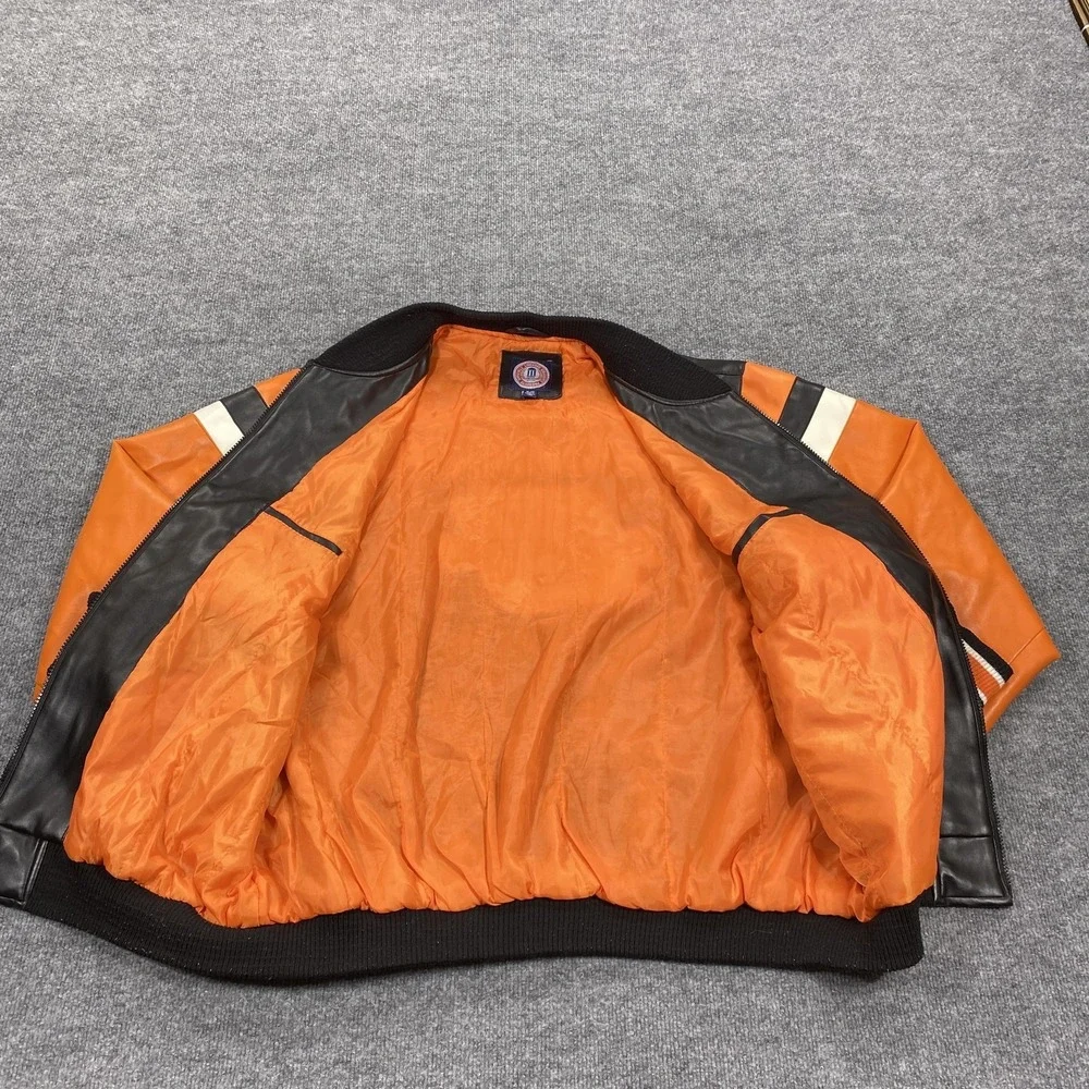 Vintage‎ Oklahoma State Cowboys Jacket Mens XL Black Orange NCAA Football G-III